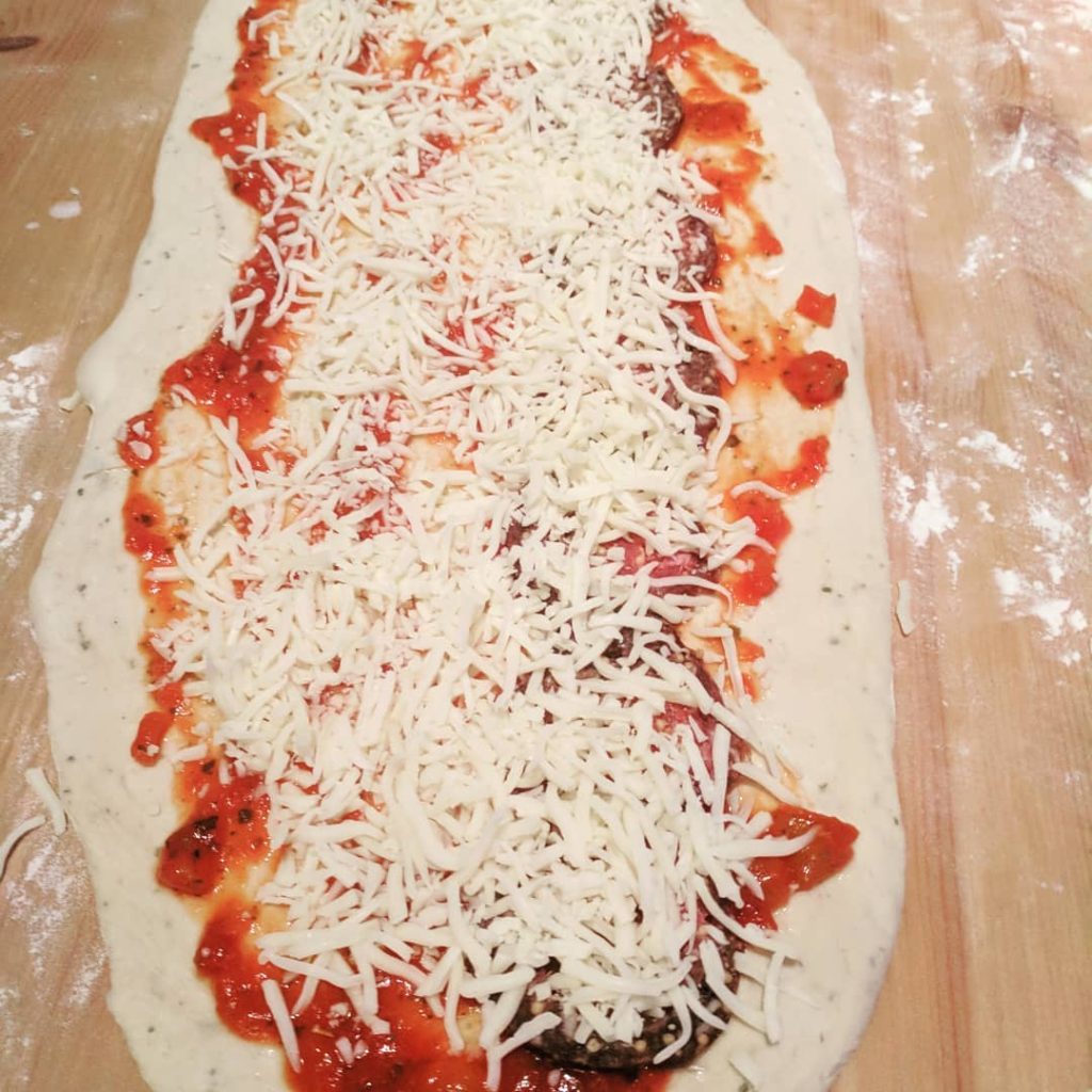 Vorbereitung - Pizzarolle