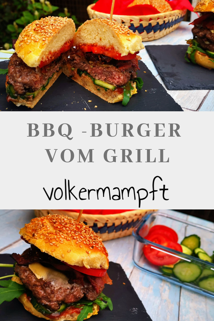BBQ Burger vom Grill