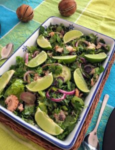 Ein Menü mit Ossobuco, Oktopus und Mango-Papaya-Salat - nach "Hayas Küche" von Haya Molcho
