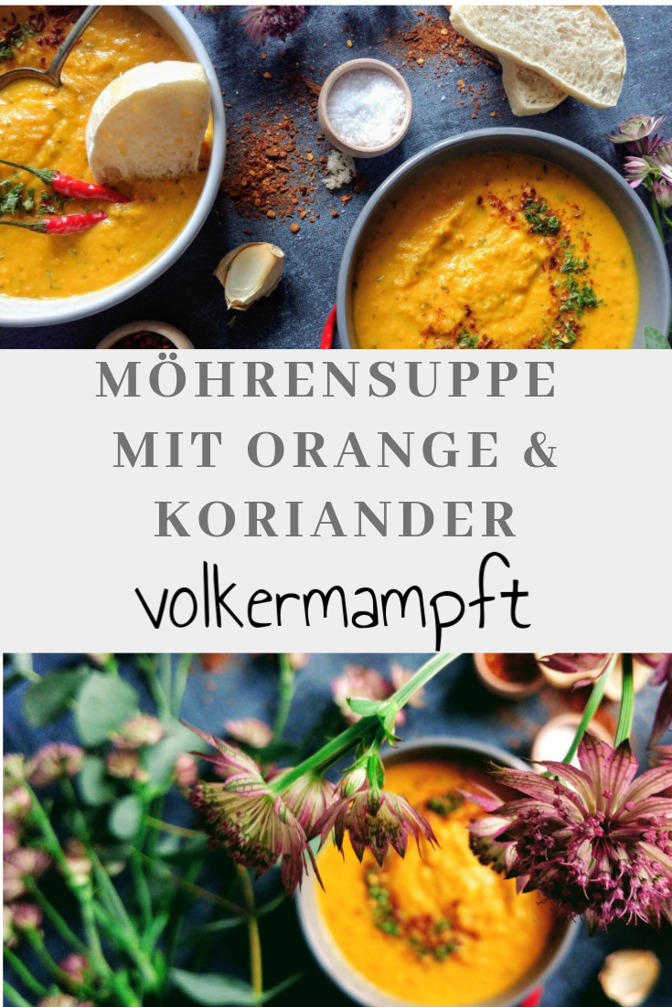 Pinterest - Möhrensuppe mit Koriander und Orange