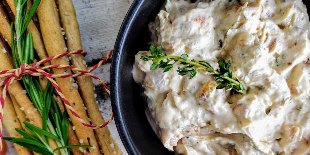 Aprikosen-Frischkäse Dip mit Thymian