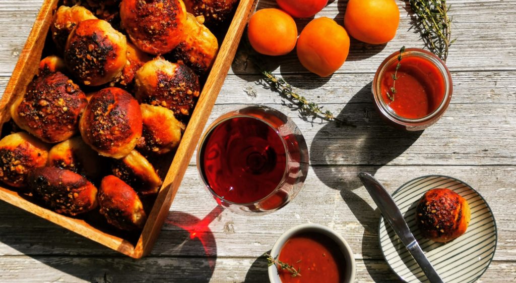 Tomaten Aprikosen Thymian Marmelade