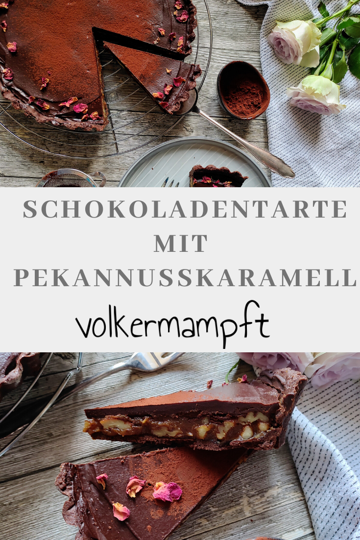 Pinterest Schokoladentarte mit Pekannusskaramell