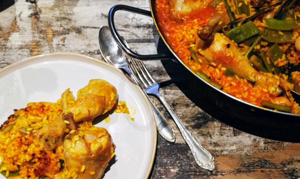 Paella Valenciana nach Kitchen Impossible Teller