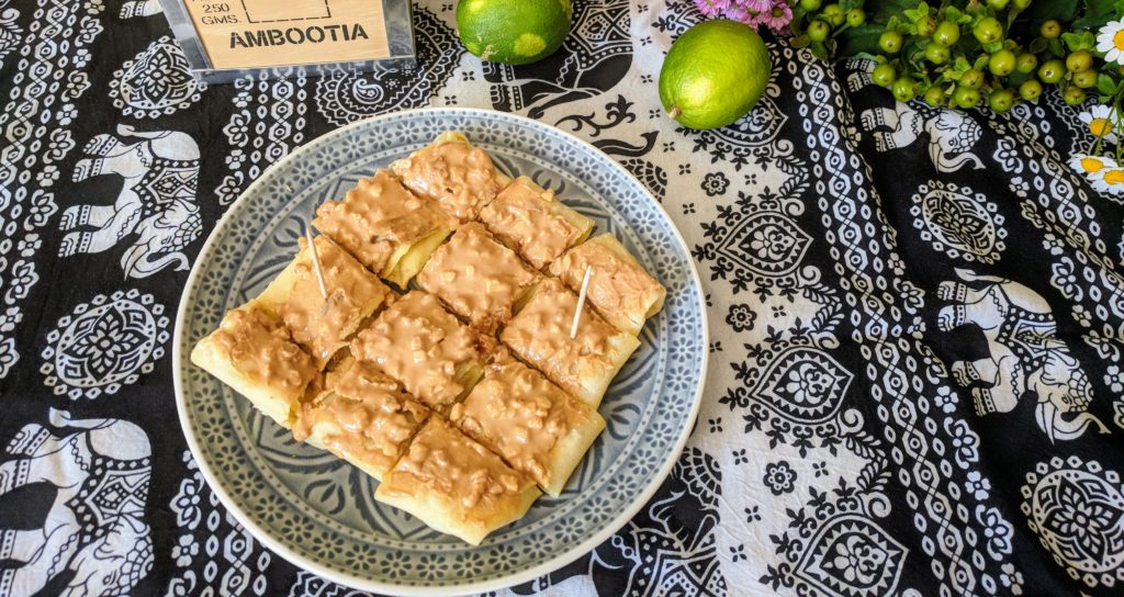 Thai Pancake mit Banane und Erdnuss