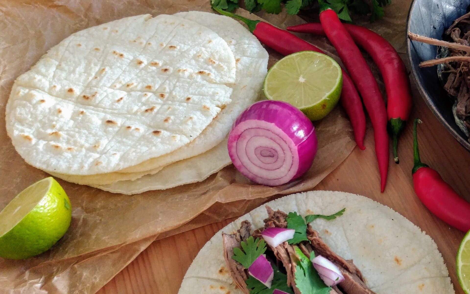 Selbstgemachte Maistortillas Volkermampft