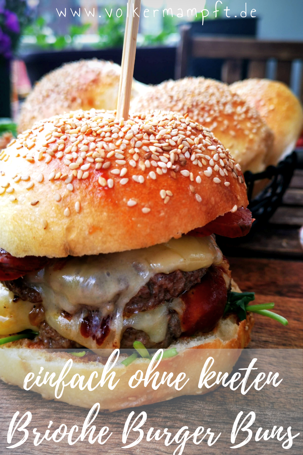 Pintererst - Brioche Burger Buns - ganz ohne kneten
