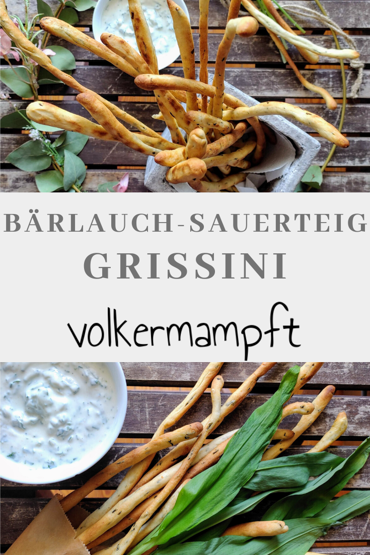 Pinterest Bärlauch-Sauerteig-Grissini