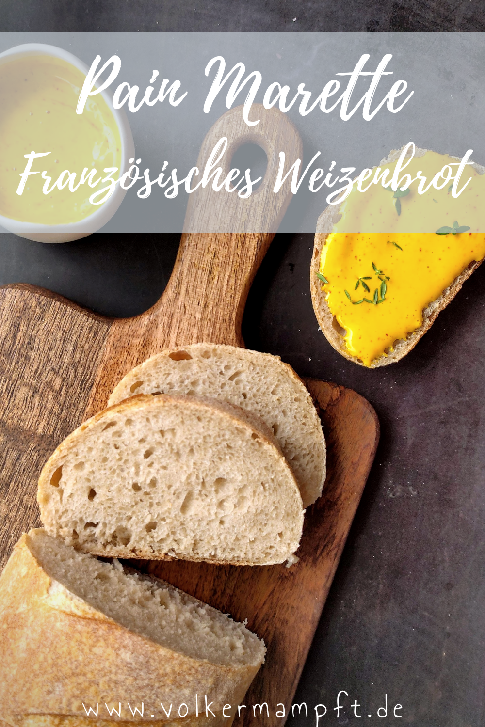 Pain Marette (pain De Campagne) – Französisches Weißbrot Zur ...