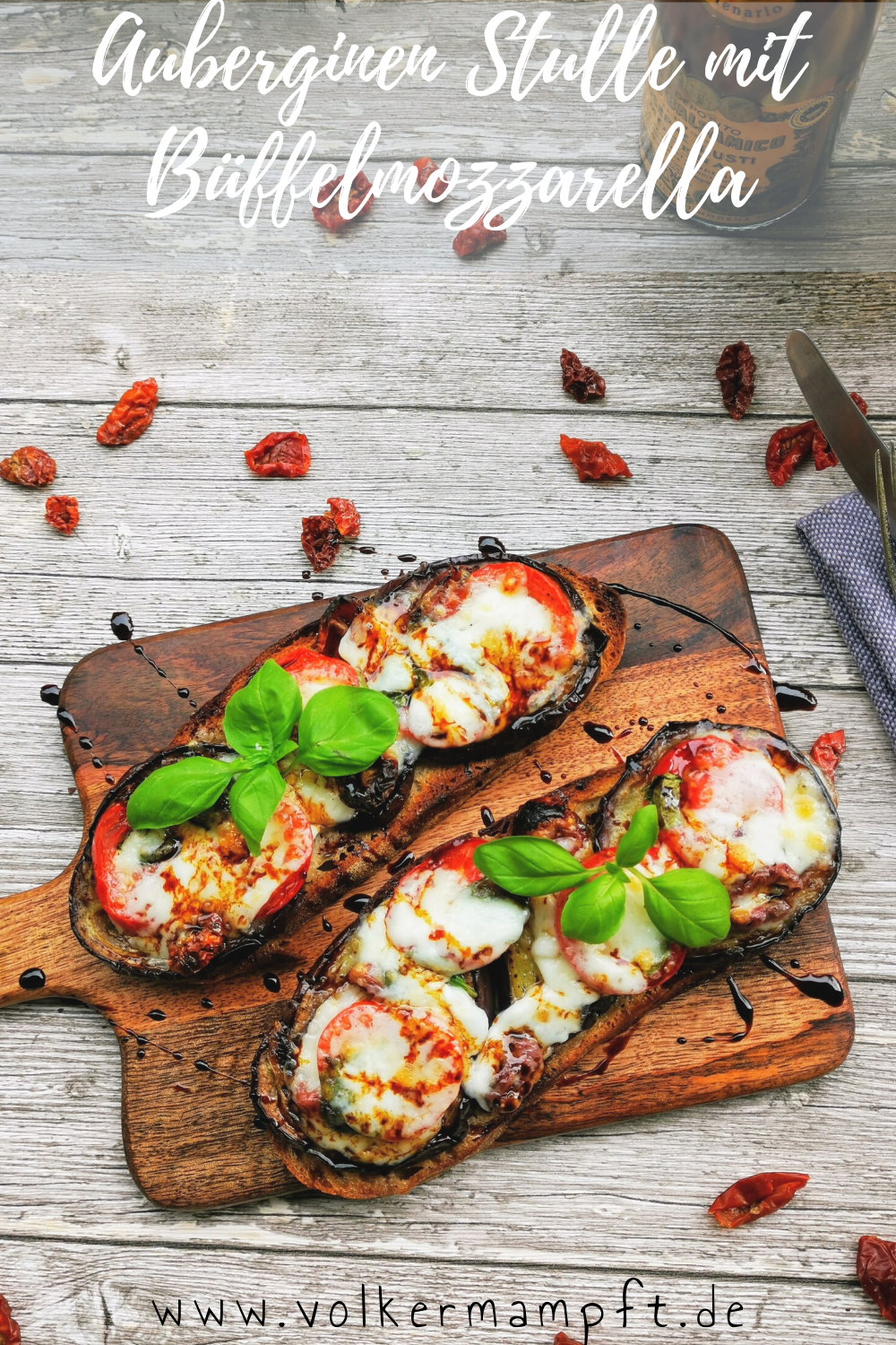 Pintererst - Auberginen Stulle mit Büffelmozzarella