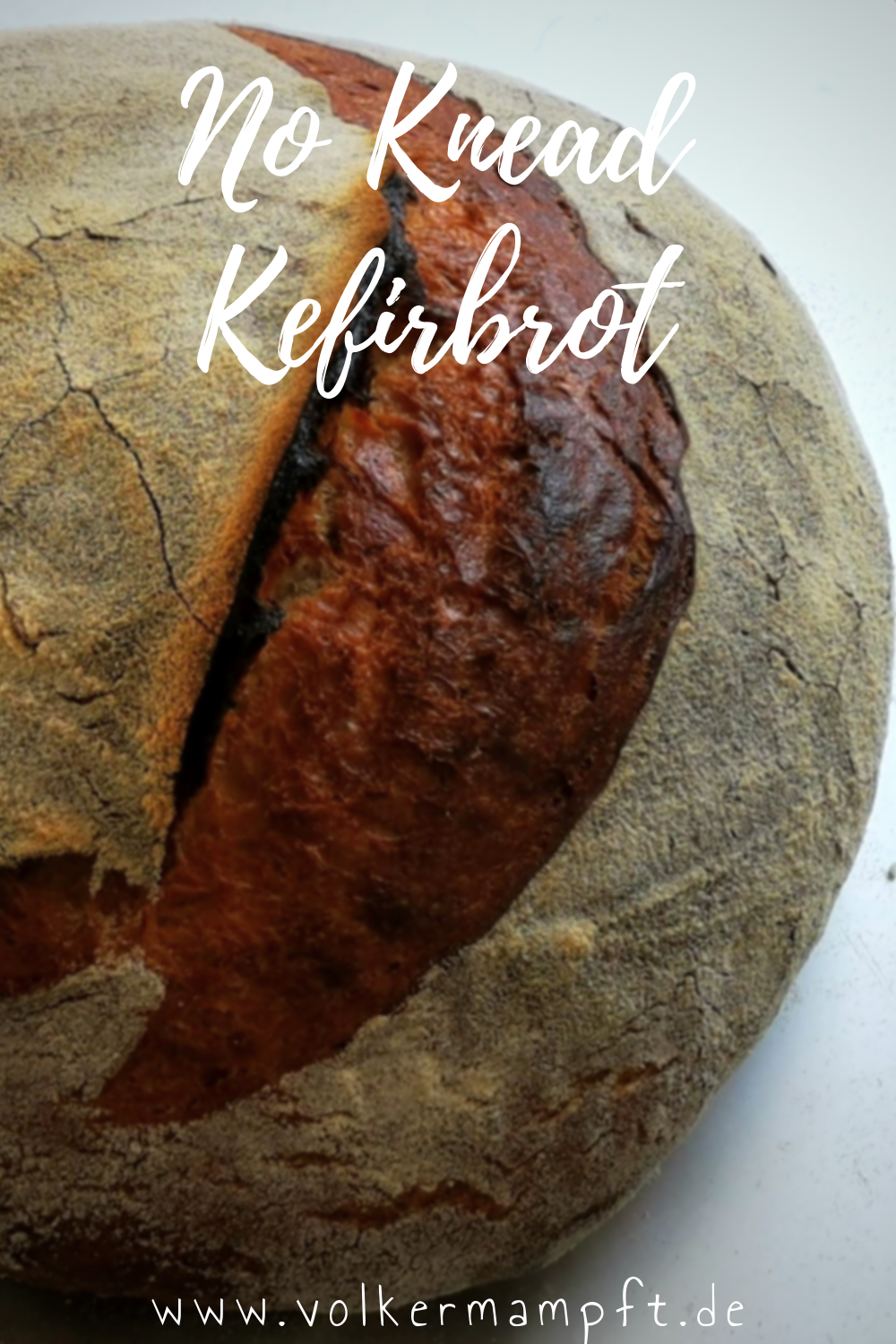 Pintererst No Knead Kefirbrot - Mein erstes Brot mit Kefir