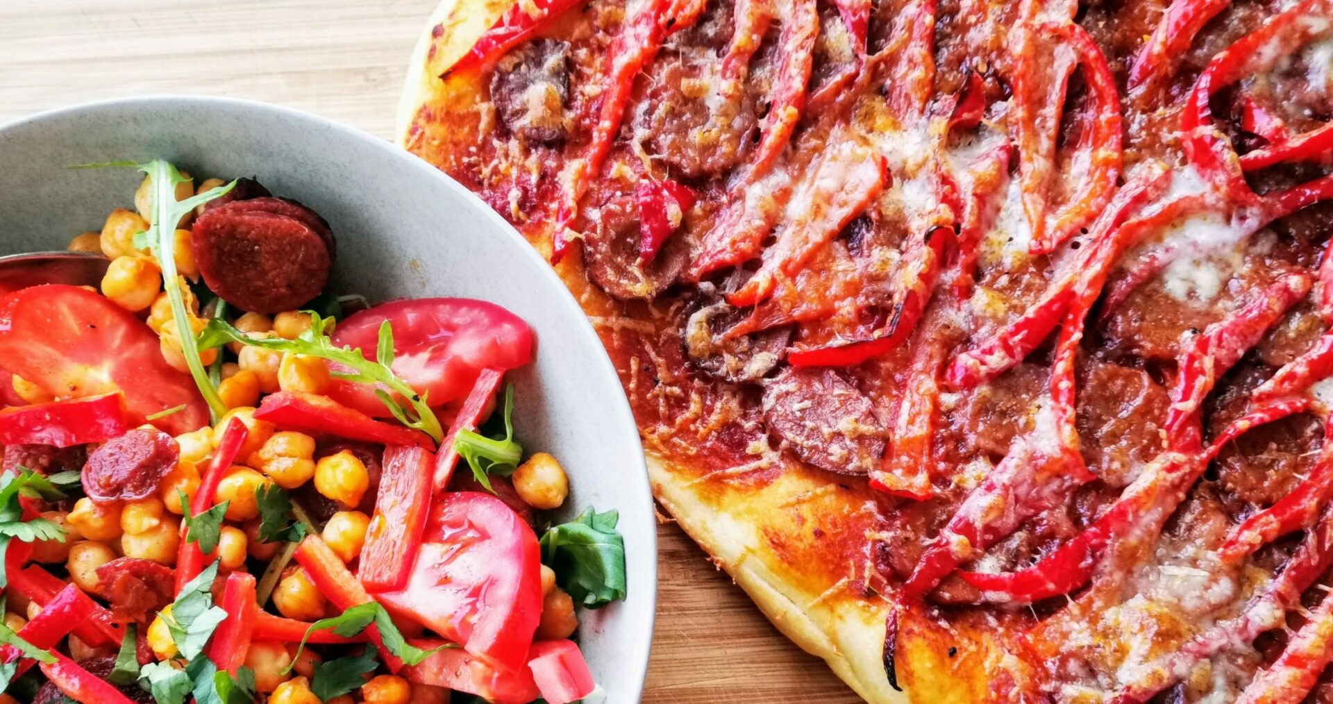 Spanische Coca Pizza - vegetarisch