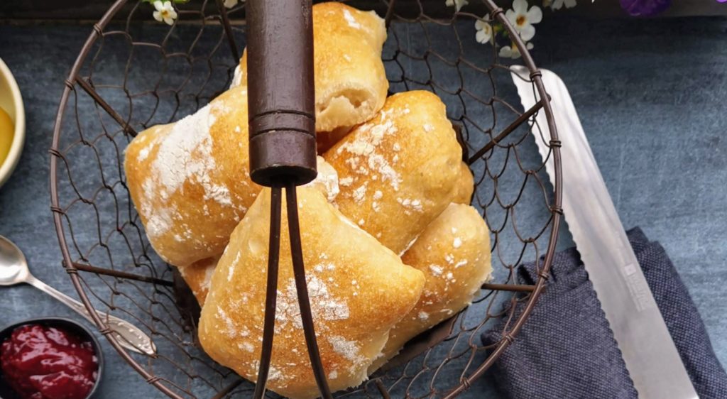Ciabatta Brötchen mit Übernachtgare