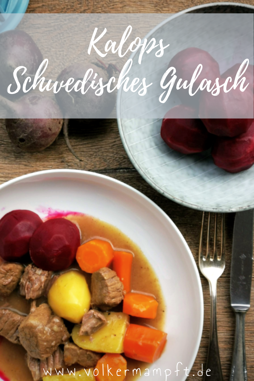 Pintererst - Kalops - Schwedisches Rindergulasch mit Roter Beete