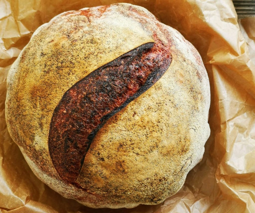 Rote Beete Brot aus dem Topf-ganz