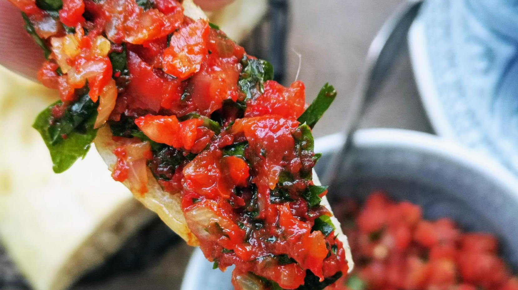 Mezze - Acılı Ezme - Rezept für den scharfen türkischen Dip