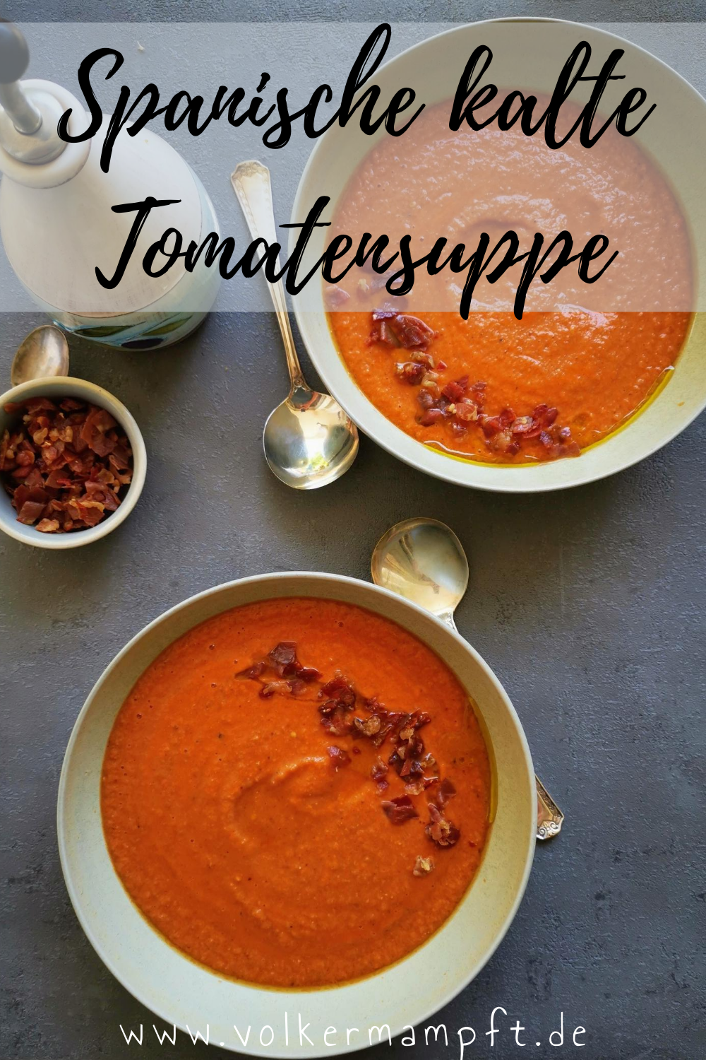 Pintererst - Kalte Tomatensuppe - Salmorejo Cordobes - die gehaltvolle Gazpacho-v1