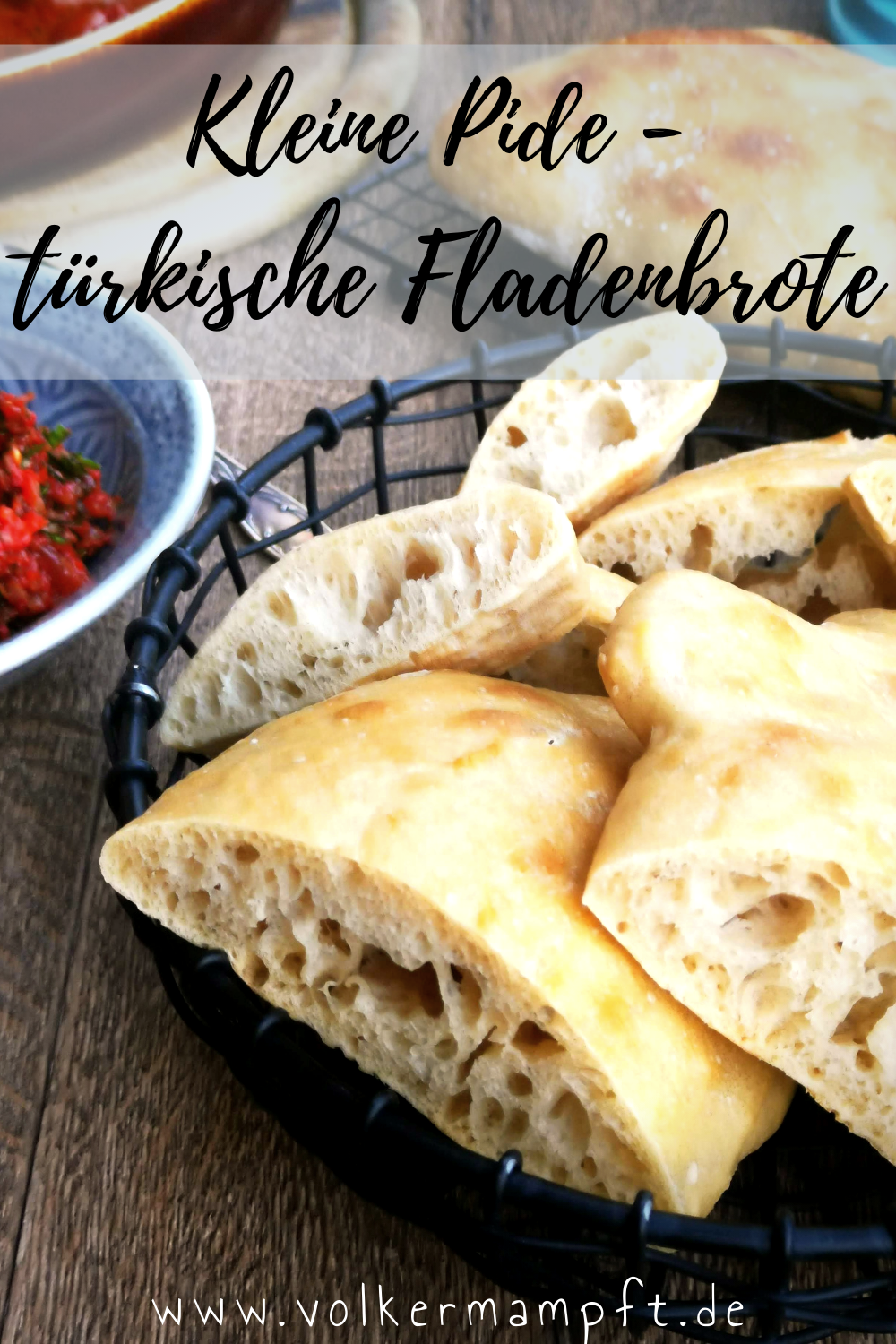 Pintererst - No Knead Pide - kleine türkische Fladenbrote ohne kneten