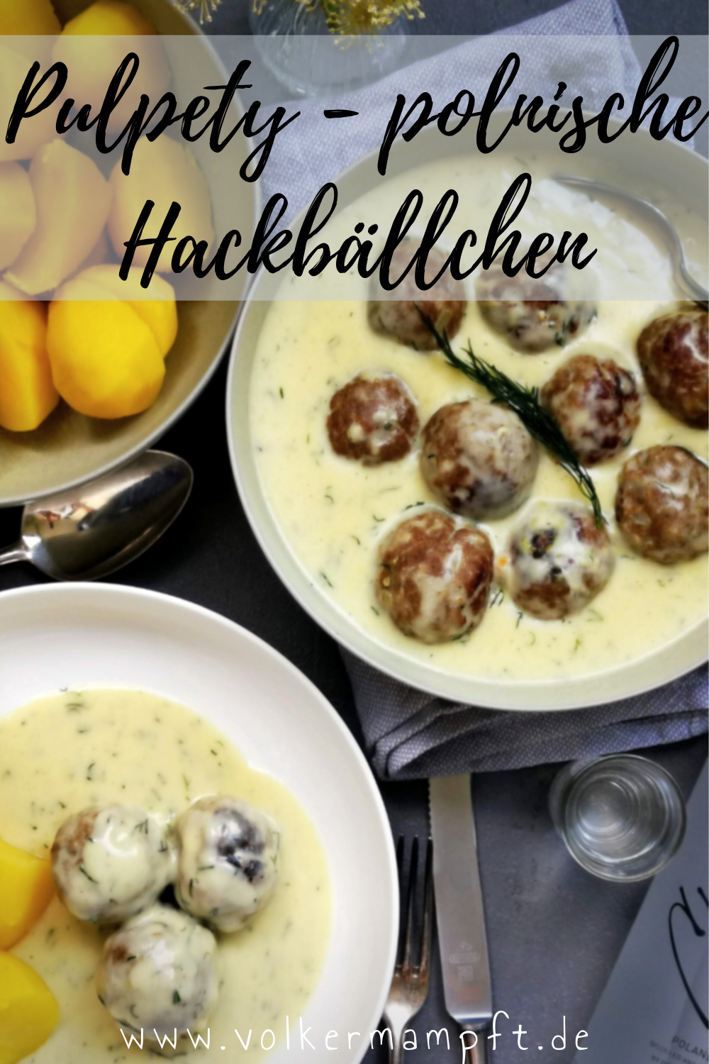 Pintererst - Pulpety - polnische Hackbällchen in Dill-Sahne Soße