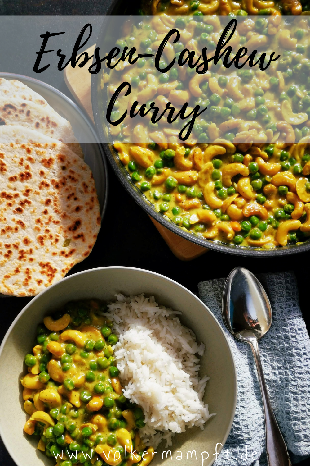 Pintererst - Cashew-Erbsen Curry - Rezept aus Sri Lanka