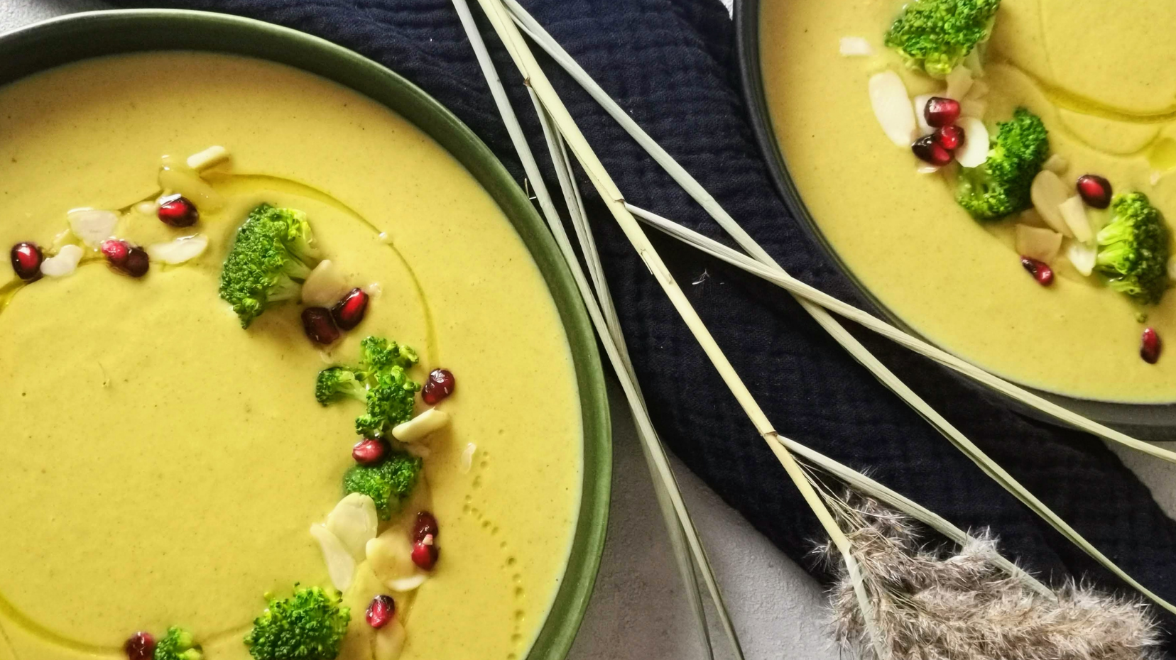 Rezept Fur Brokkoli Cremesuppe Mit Mandeln Volkermampft