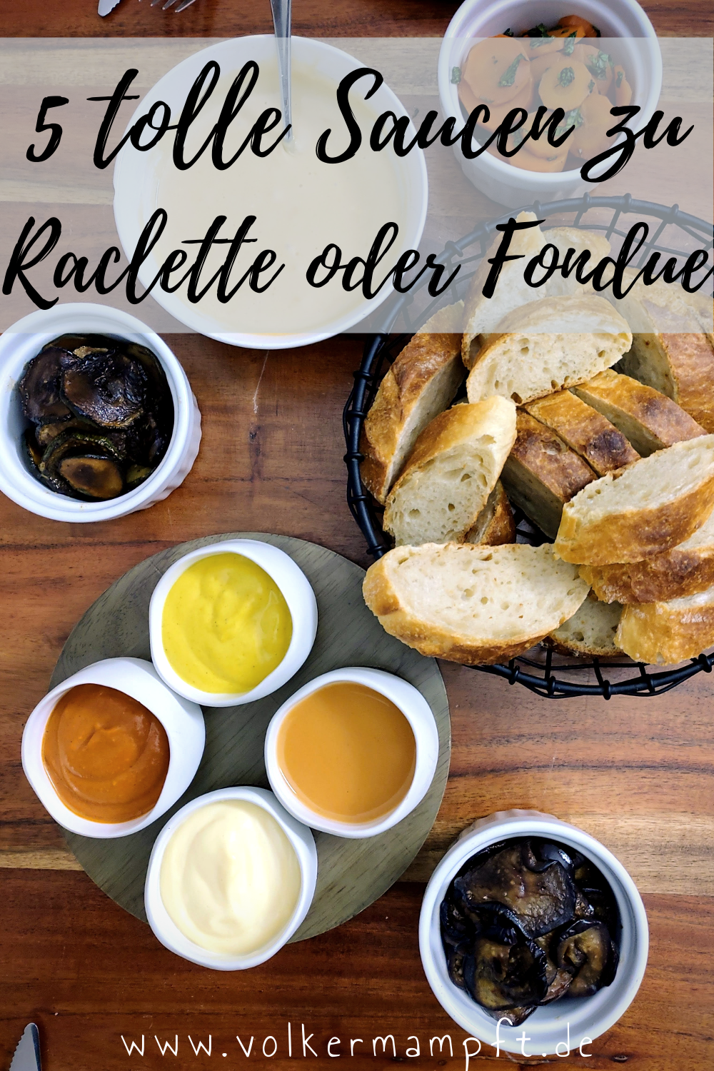 Pintererst - 5 tolle Soßen-Rezepte zum Fondue oder Raclette