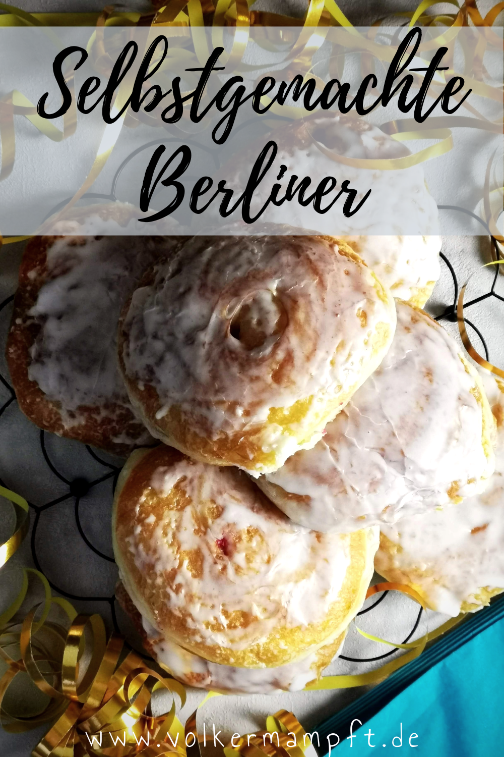 Pintererst - Berliner mit Himbeer-Johannisbeeren Fuellung für Silvester und Neujahr