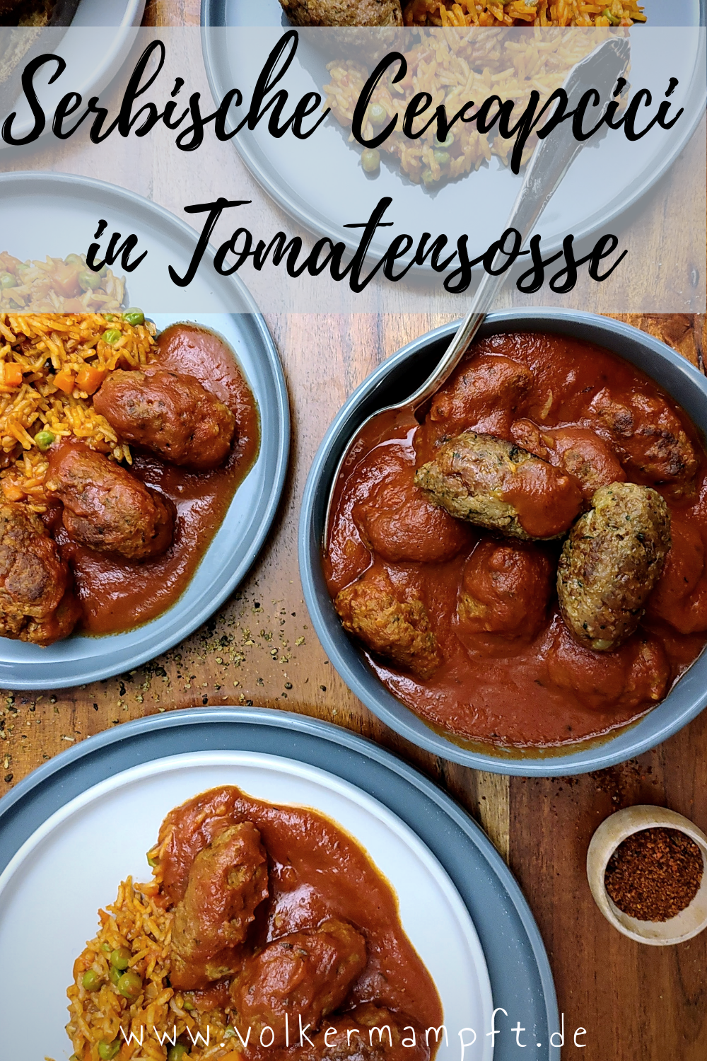 Pintererst - Serbische Cevapcici in Tomatensosse