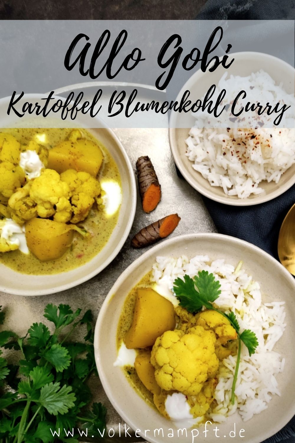 Indisches Kartoffel Blumenkohl Curry – Aloo Gobi